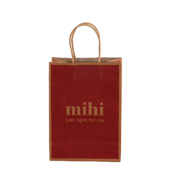 Sac en papier rouge